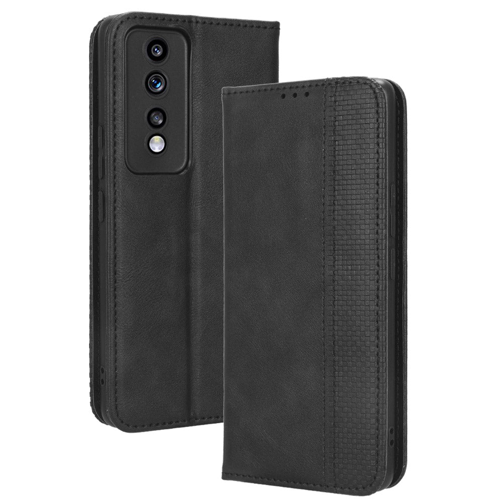 For Honor 80 GT 5G Retro Texture Phone Wallet Case PU Leather Stand Protective Phone Cover For Honor 80 GT 5G Retro Texture Phone Wallet Case PU Leather Stand Protective Phone Cover